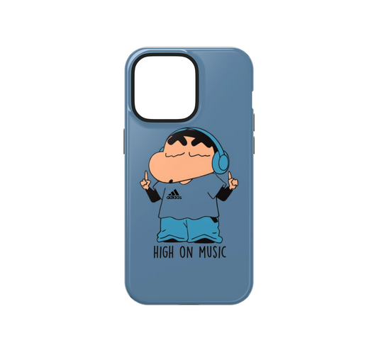 Shinchan High on Music Phone Case