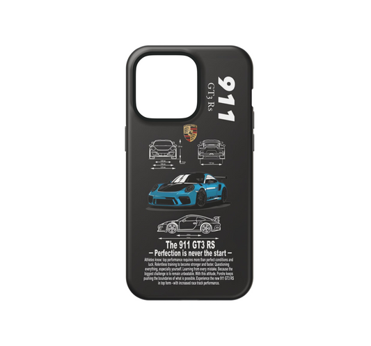 Porsche 911 GT3 RS – Blueprint Drip 📐✨ Phone Case
