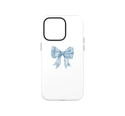 Blue Bow Charm Phone Case