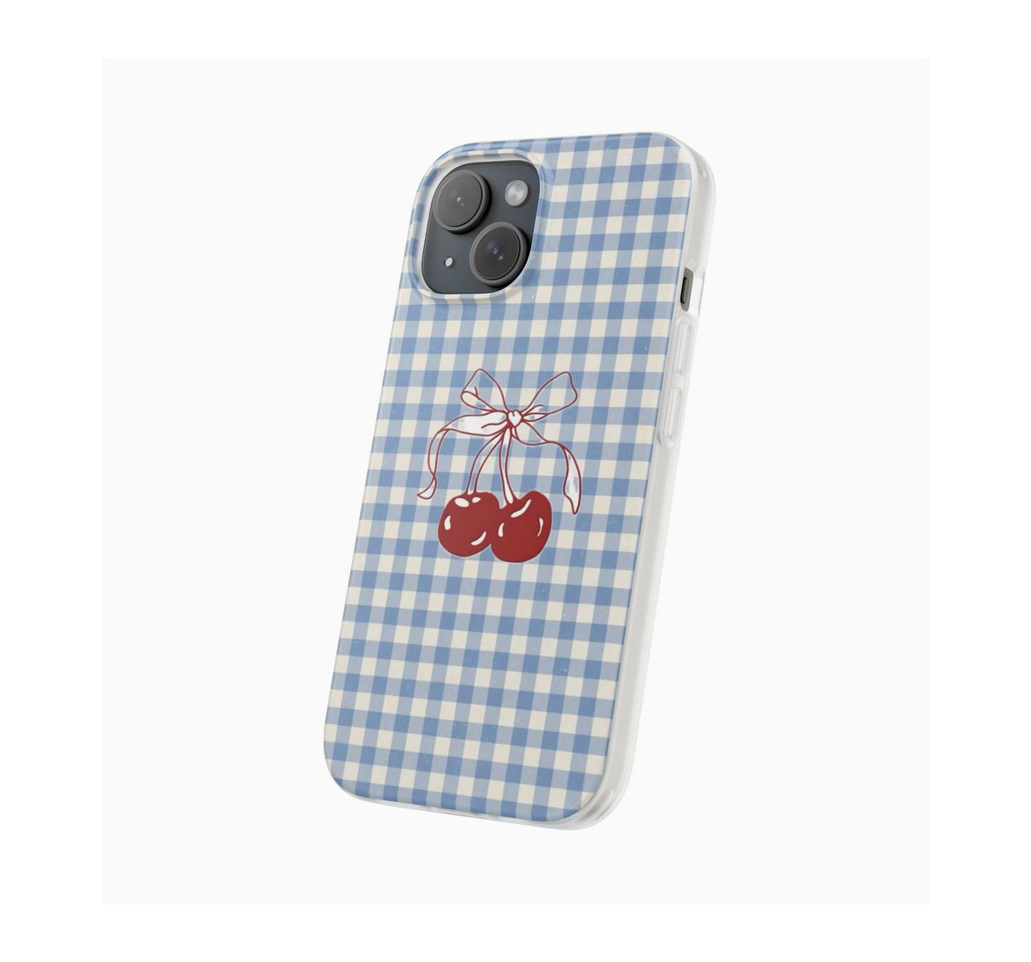 🍒✨ Gingham Cherry Summer Phone Case