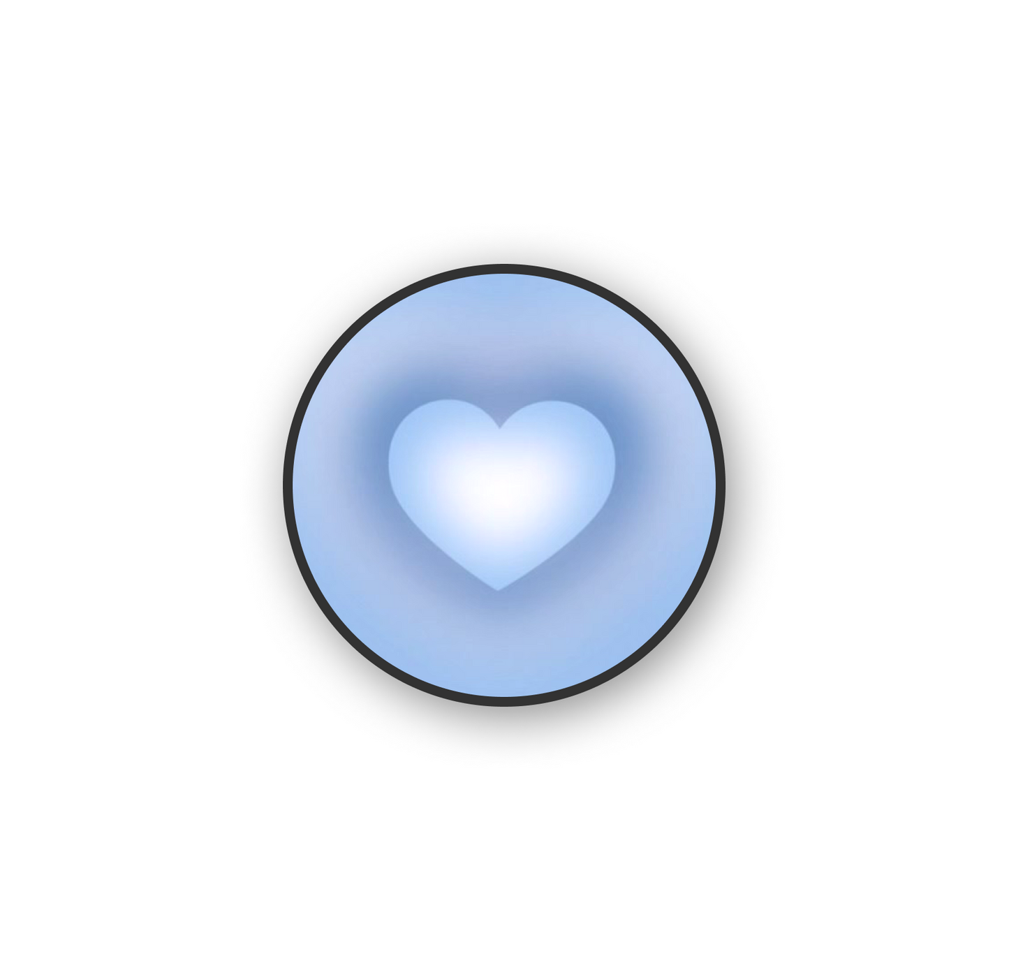 Blue Heart Pop Holder