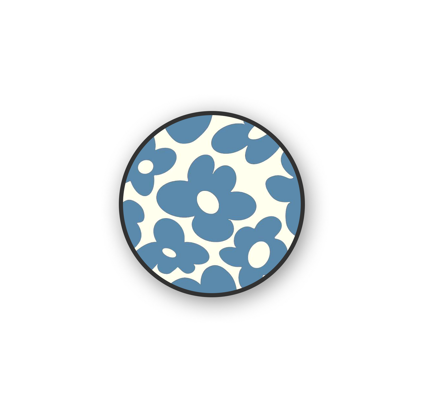 Blue Flowers Pop Holder