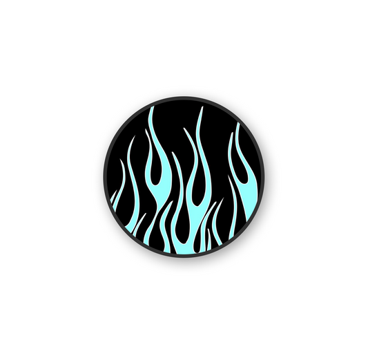 Blue Flames Pop Holder