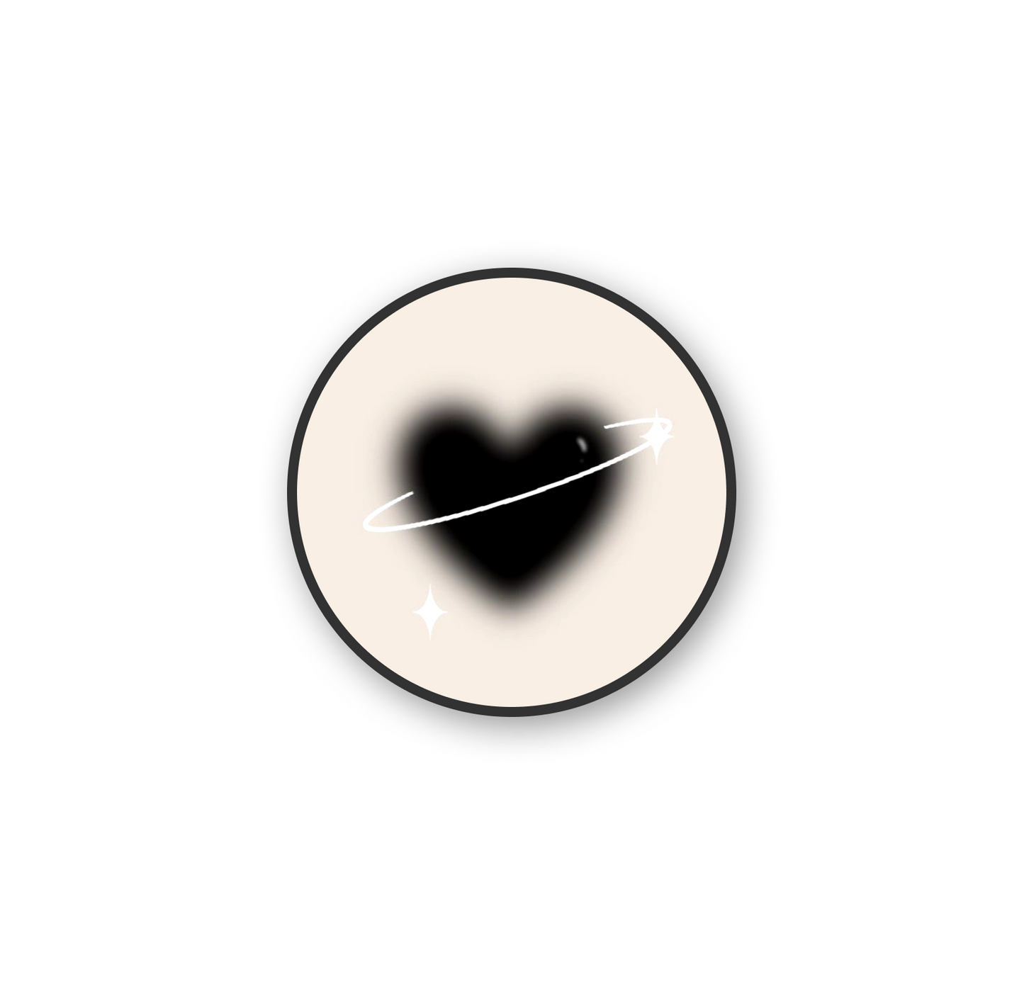 Aura Black Heart Pop Holder
