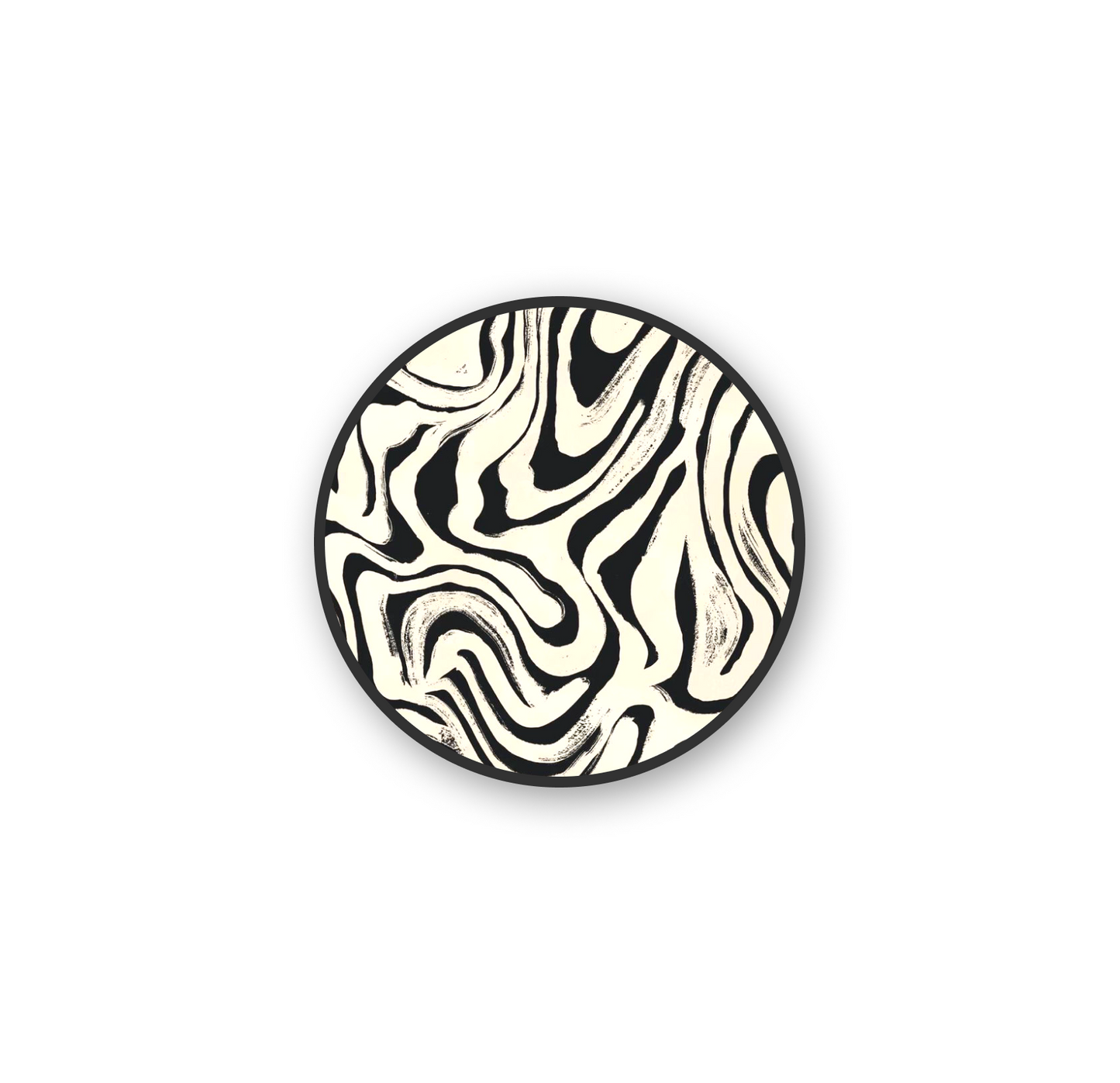 Black Wild Waves Pop Holder