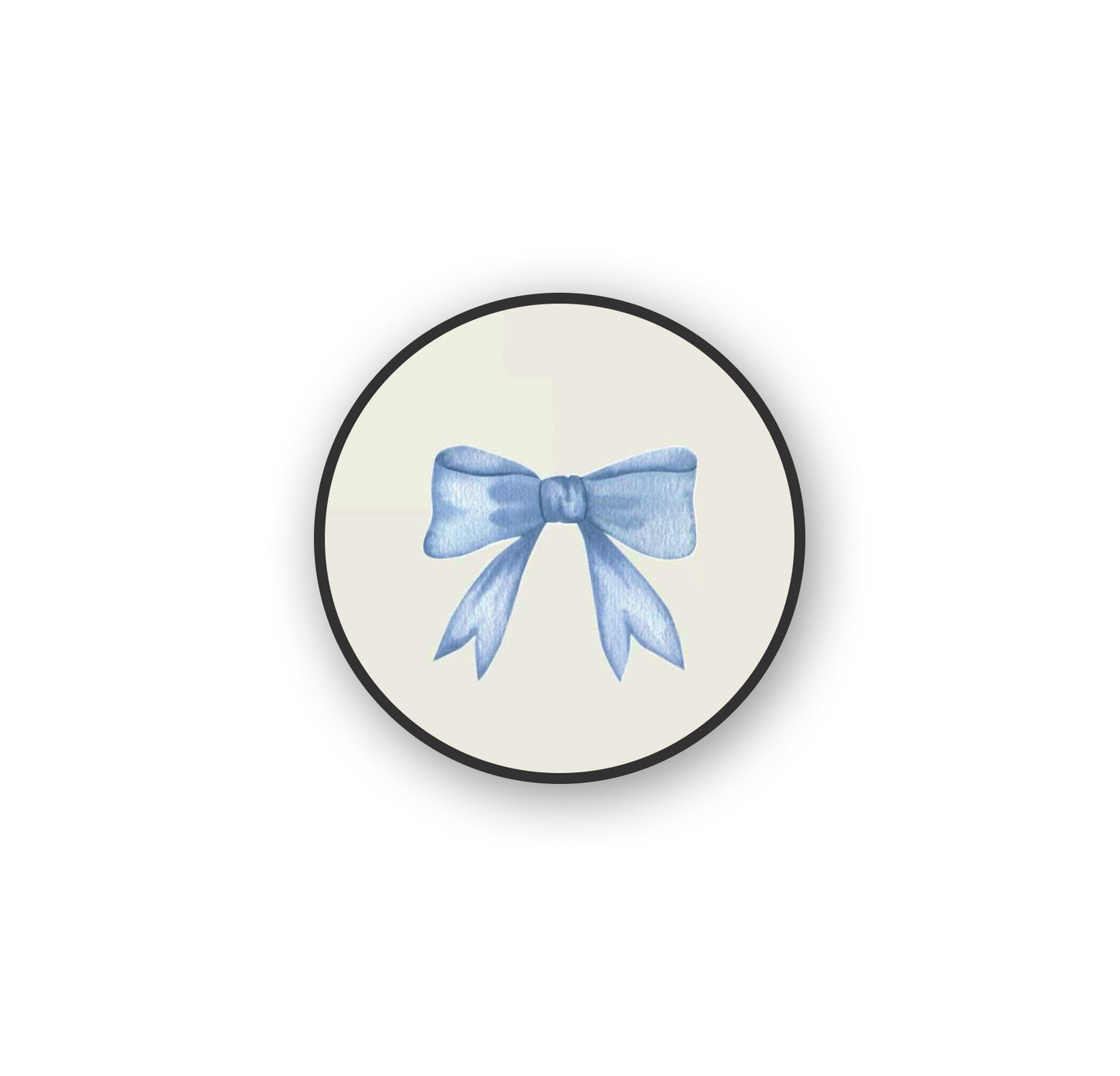Blue Bow Charm Pop Holder