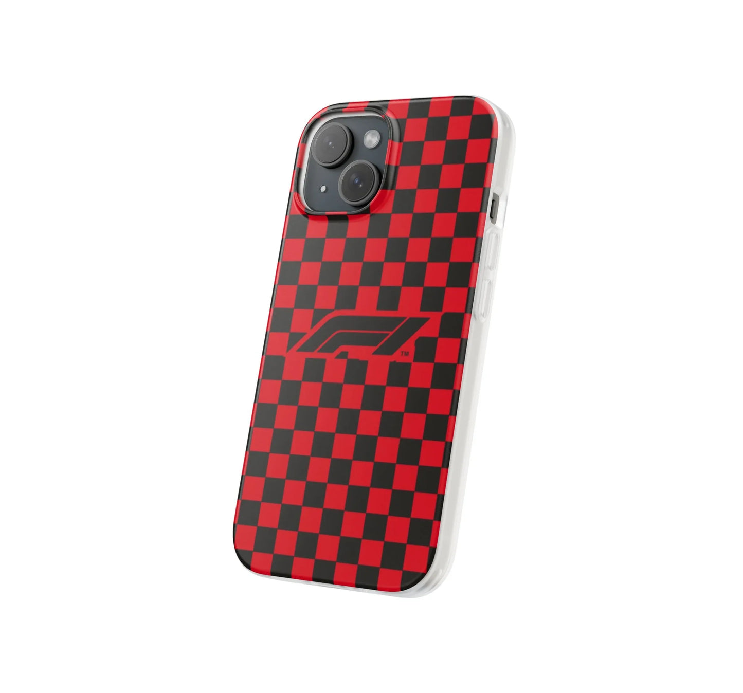 🏁 Red & Black Checkerboard F1 Logo Phone Case - XO Cases