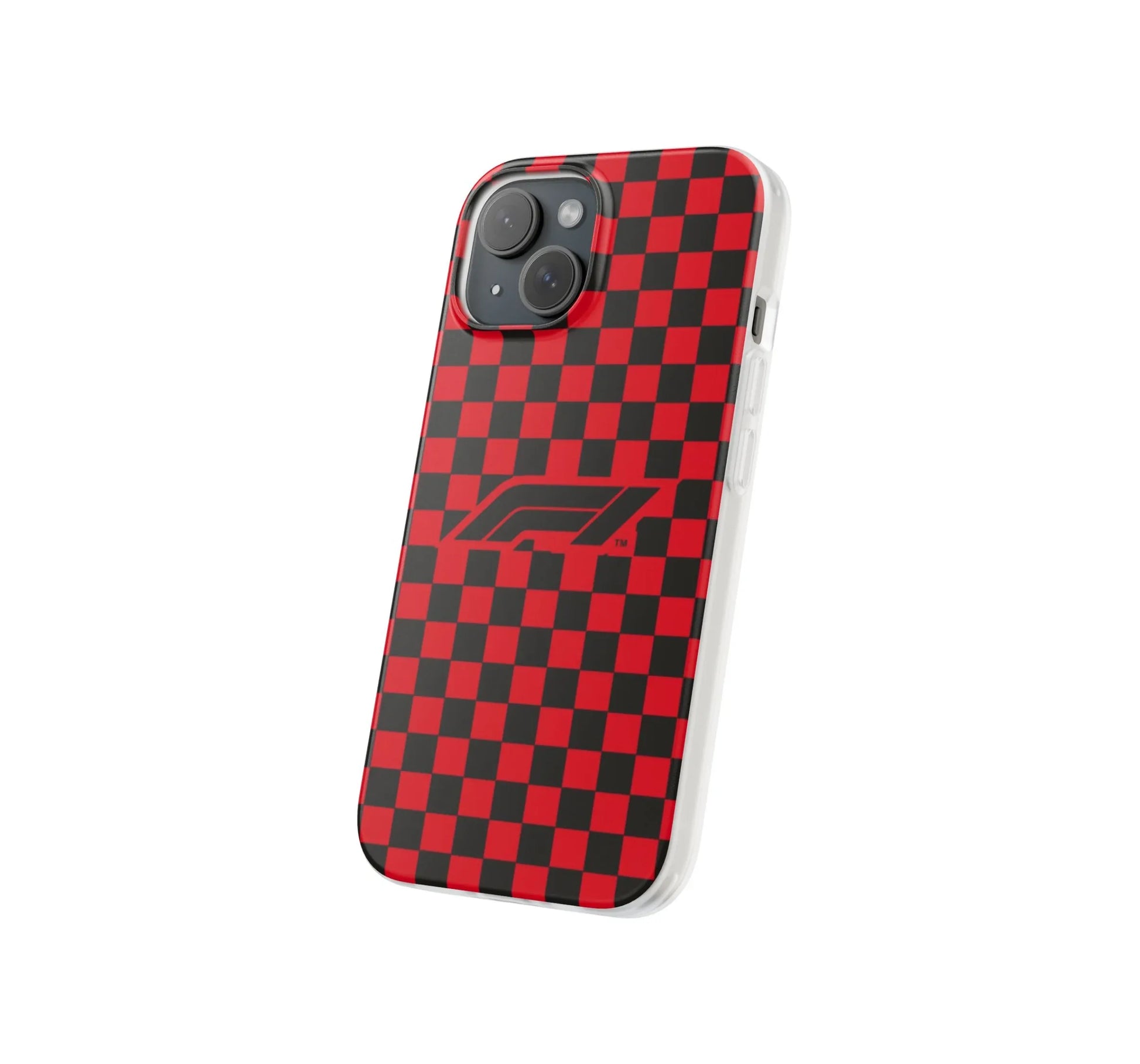 🏁 Red & Black Checkerboard F1 Logo Phone Case - XO Cases