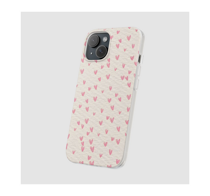 Pink Hearts Phone Case