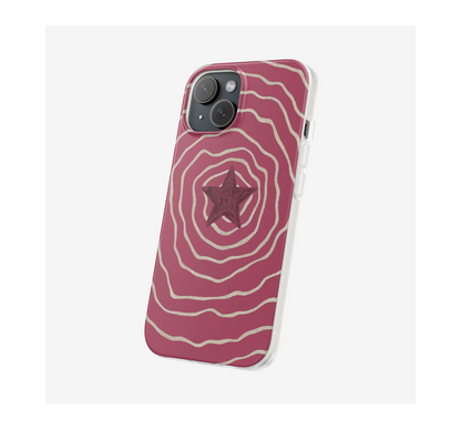 Pink Cosmic Waves Phone Case