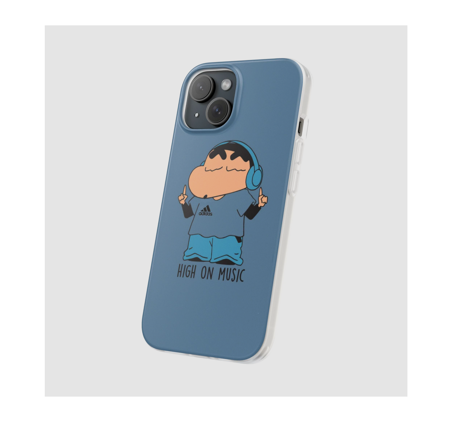 Shinchan High on Music Phone Case