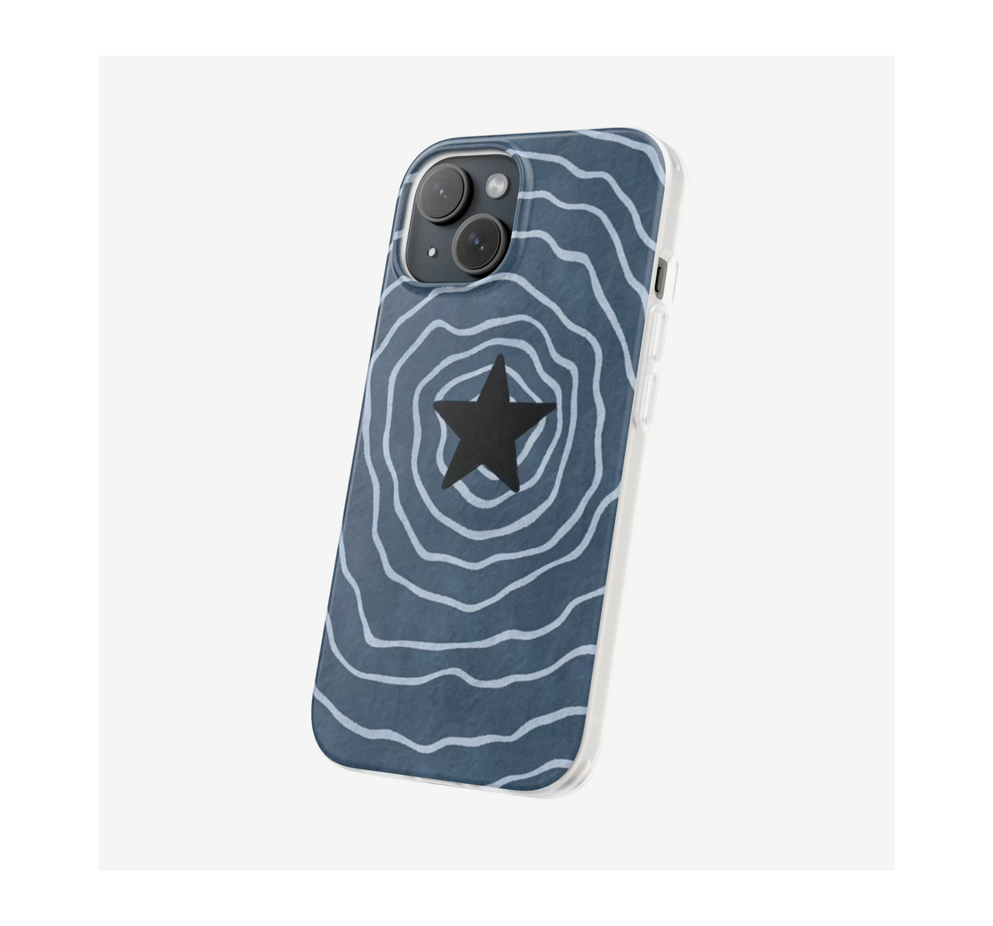 Blue Cosmic Waves Phone Case