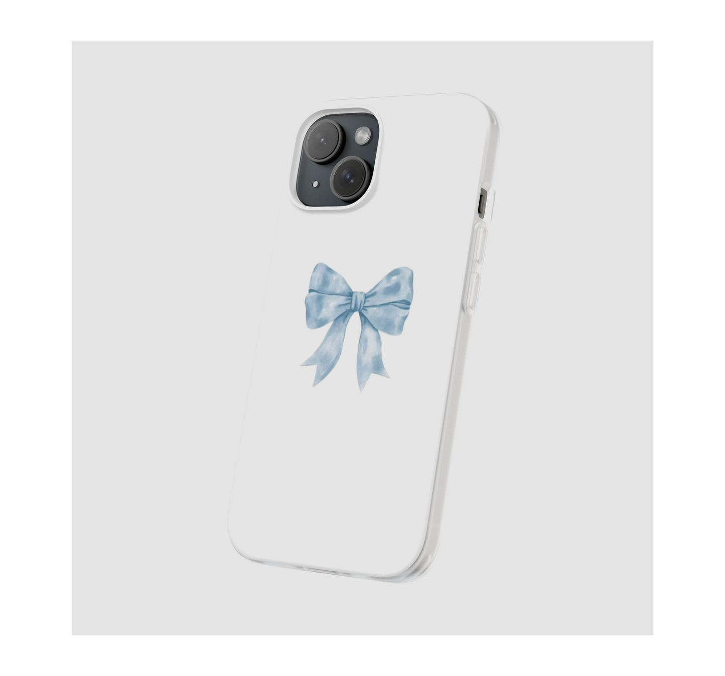 Blue Bow Charm Phone Case