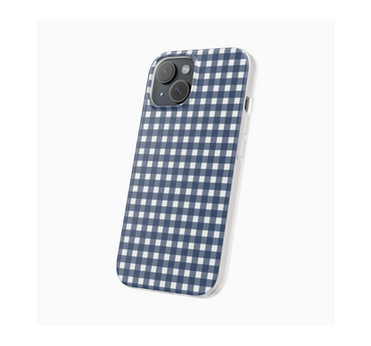 Blue Gingham Phone Case
