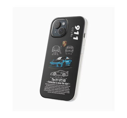 Porsche 911 GT3 RS – Blueprint Drip 📐✨ Phone Case