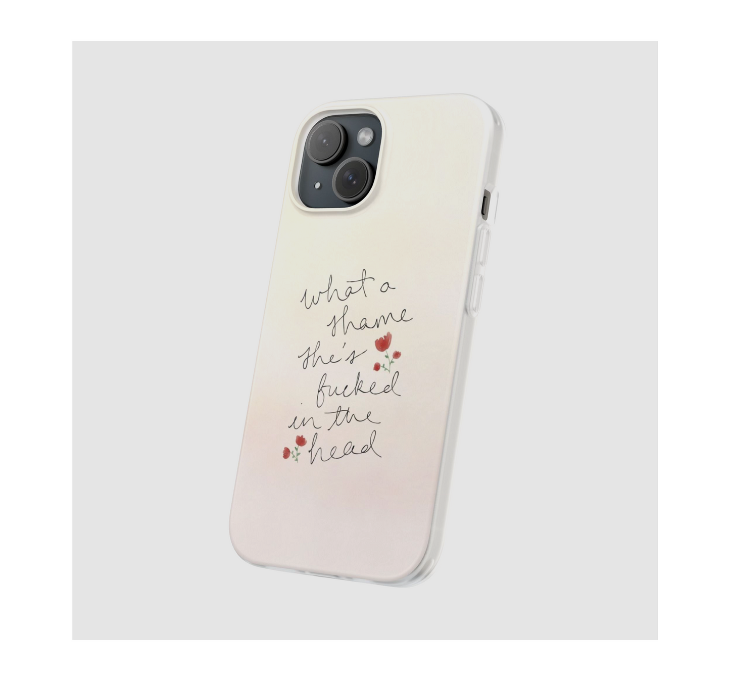 Champagne Problems Lyric Phone Case