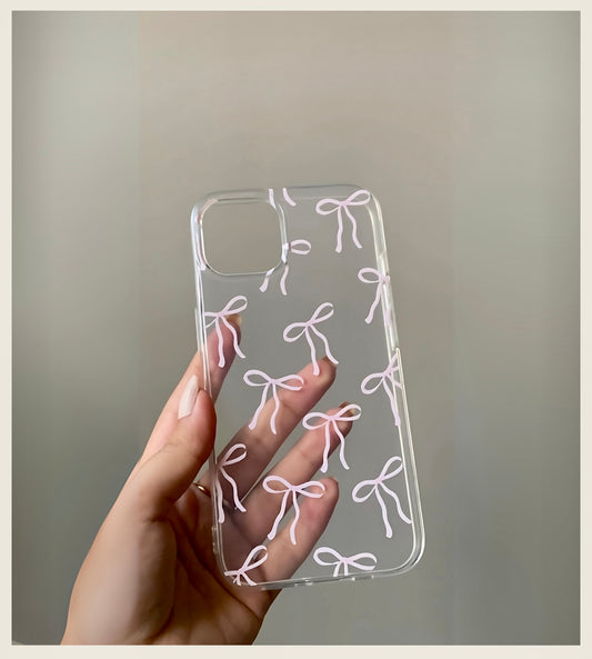 Pretty in Pink Bows Sticker Phone Case