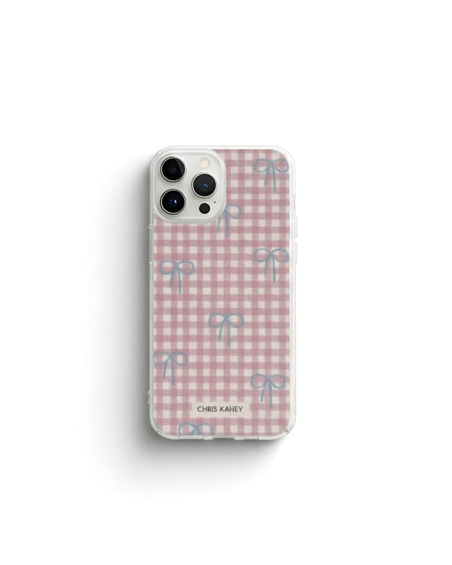 Pink Gingham Coquette Case