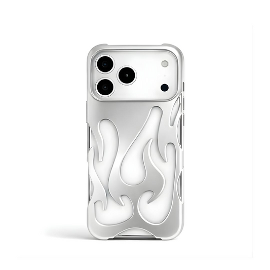Flame Flexible Silver Case 3D